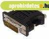DVI-Adapter DVI-I 24+5-Plus Dug - VGA Aljzat Fekete